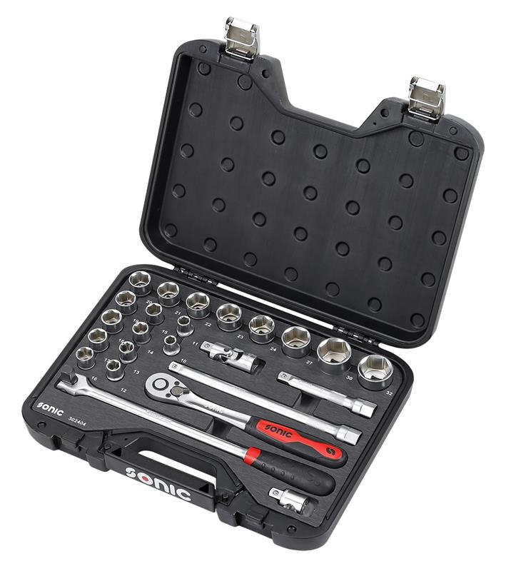 Werkzeug Sonic BMCS Stecknuss-Satz 1/2" 24-tlg. 302404