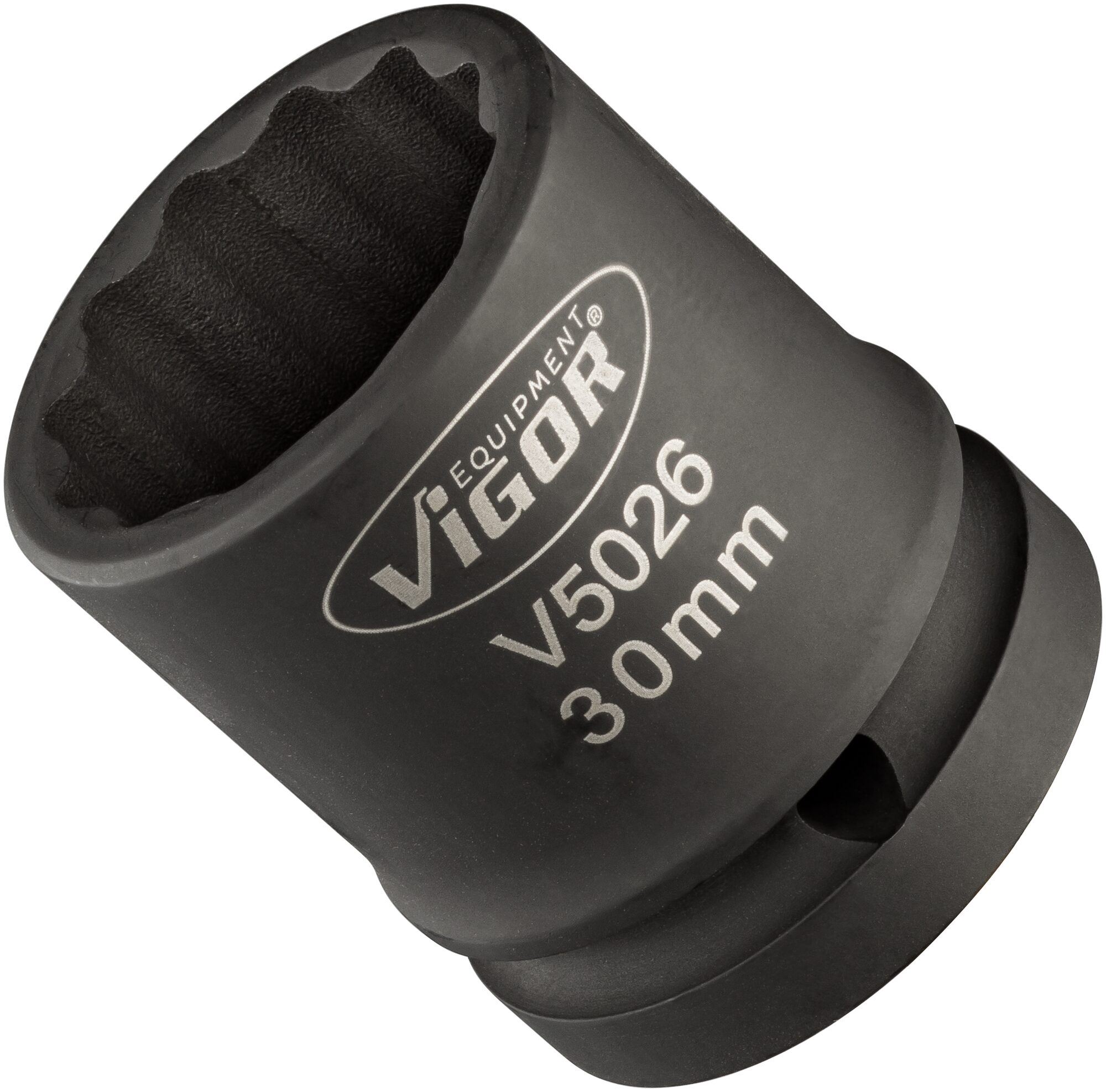 VIGOR Schlagschrauber Steckschlüsseleinsatz · V5026 · Vierkant hohl 20 mm (3/4 Zoll) · Außen Doppel-Sechskant Profil · 30 mm