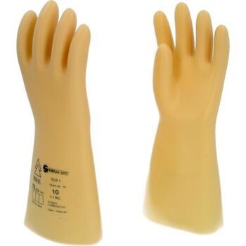 Elektriker-Schutzhandschuh mit Schutzisolierung, Größe 10, Klasse 1, weiß