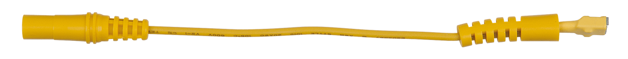 4,0 mm Eingangsbuchse auf 5,0 mm Prüfadapterbuchse flach (gelb)