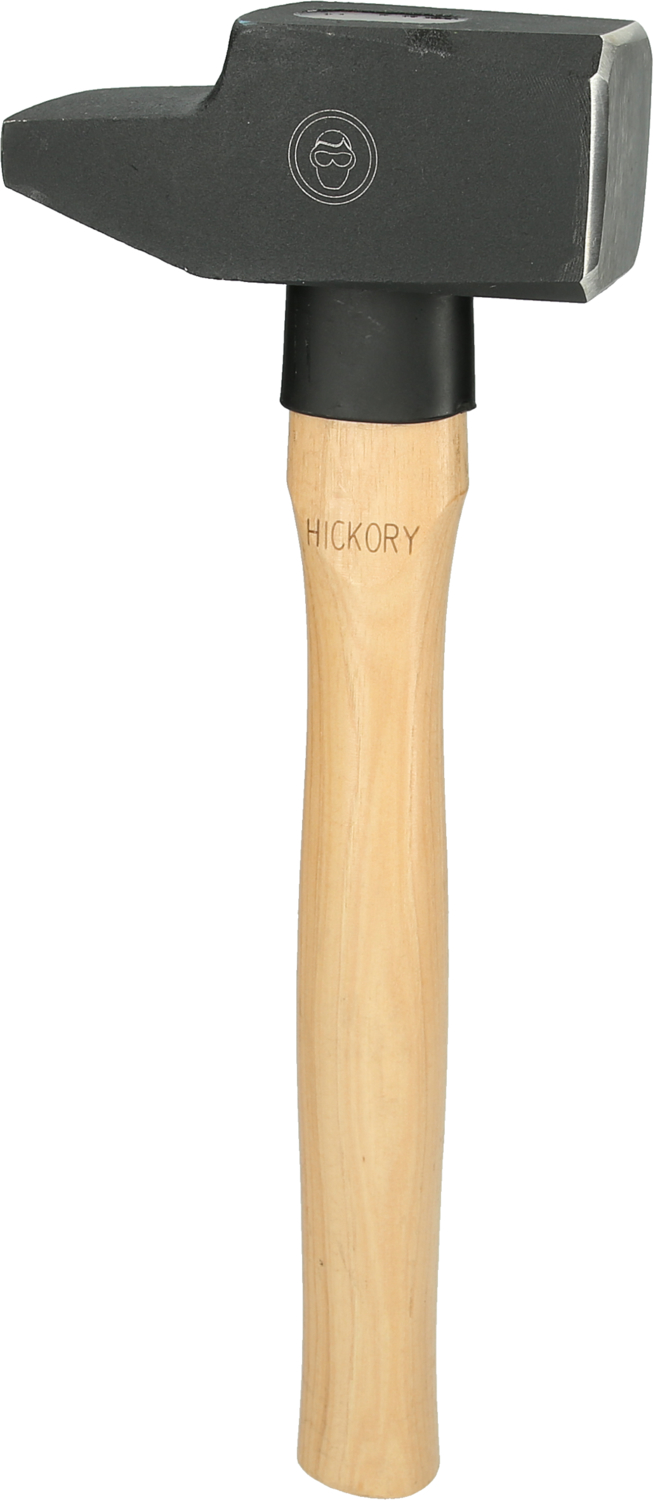 Schlosserhammer, Hickory-Stiel, französische Form, 2000g
