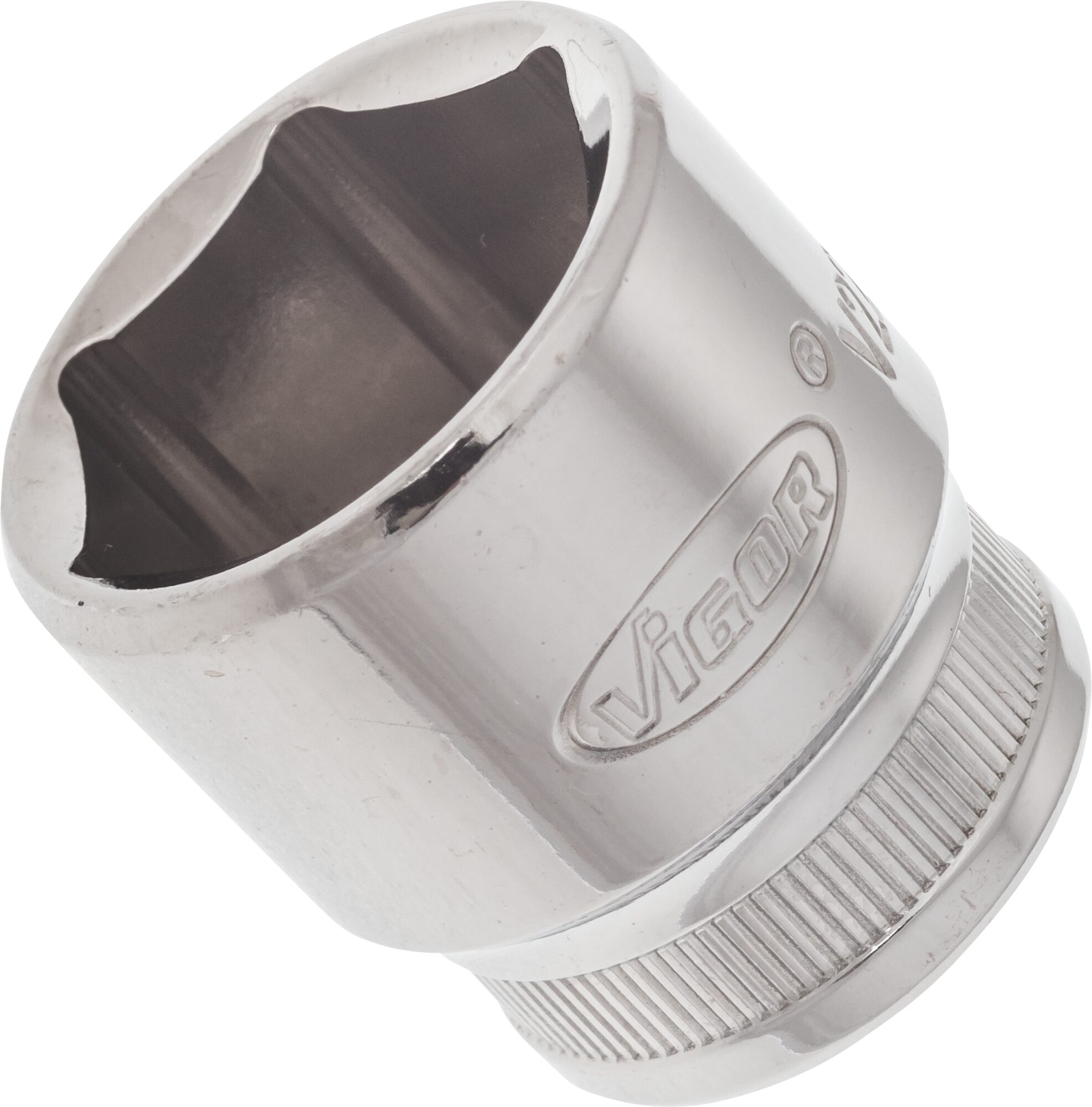 VIGOR Sechskant Steckschlüsseleinsatz · V2262N · Vierkant hohl 10 mm (3/8 Zoll) · Außen Sechskant Profil · 22 mm