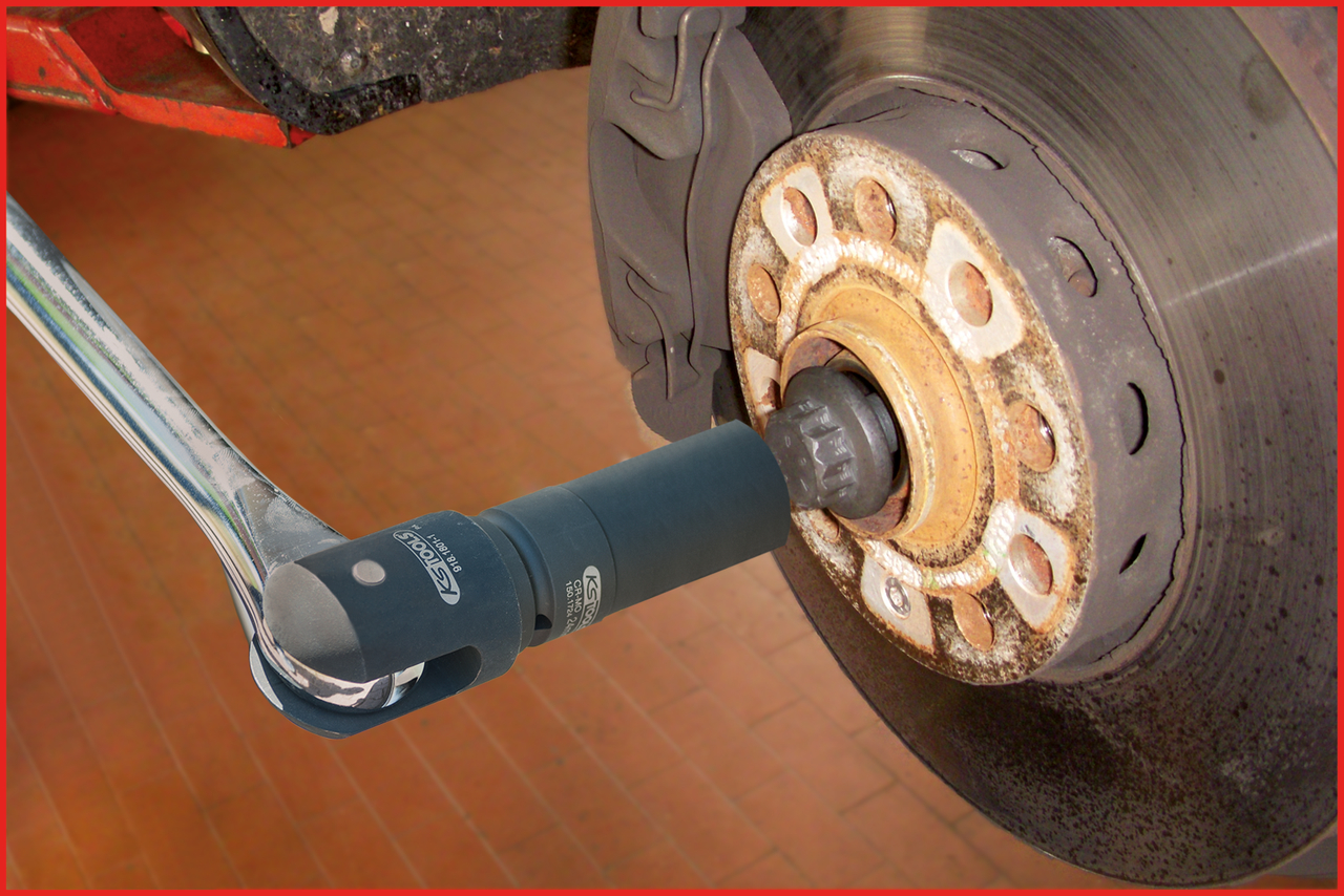 3/4" 12-kant-Antriebswellen-Kraftstecknuss, lang, 24mm