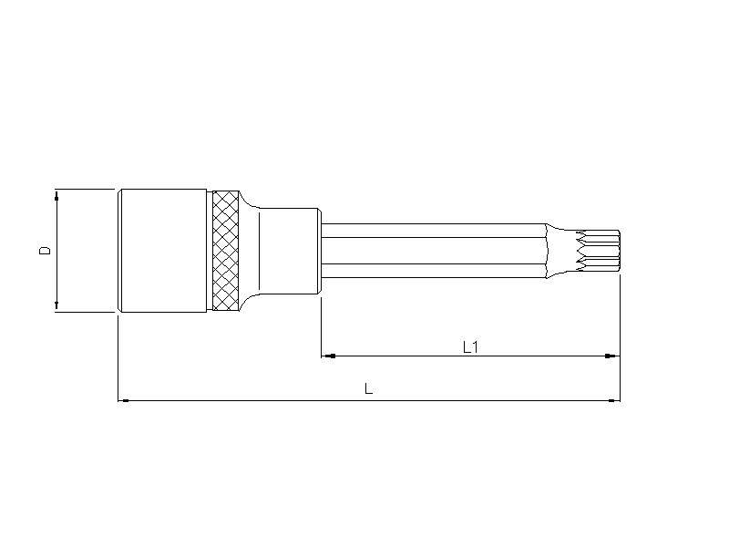 Werkzeug Sonic Biteinsatz 3/8" Vielzahn 90mmL M12 8289012