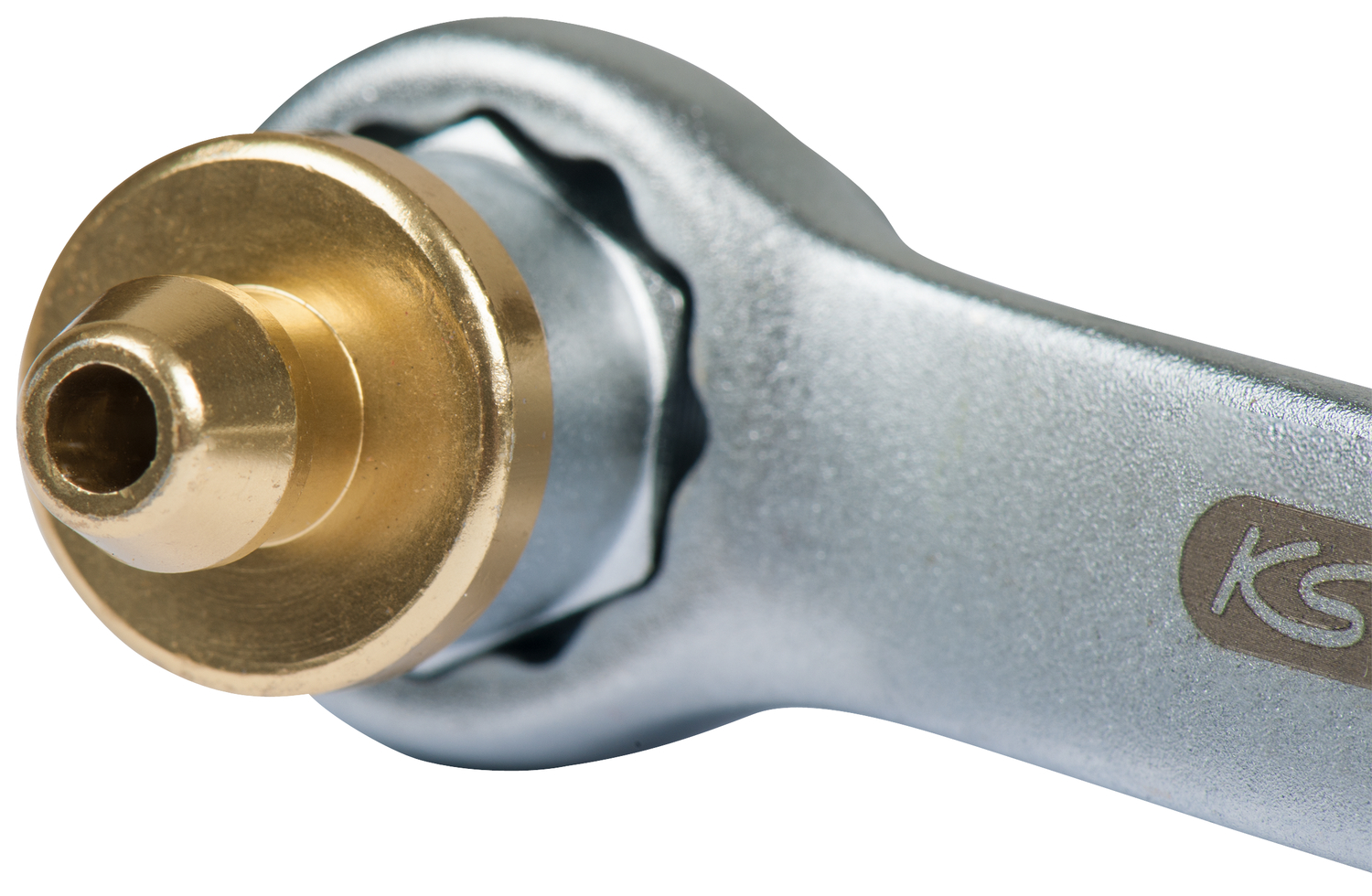 Bremsen-Entlüftungsschlüssel, extra kurz, 10 mm, gold