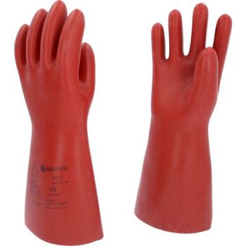 Elektriker-Schutzhandschuh mit mechanischem Schutz, Größe 10, Klasse 2, rot