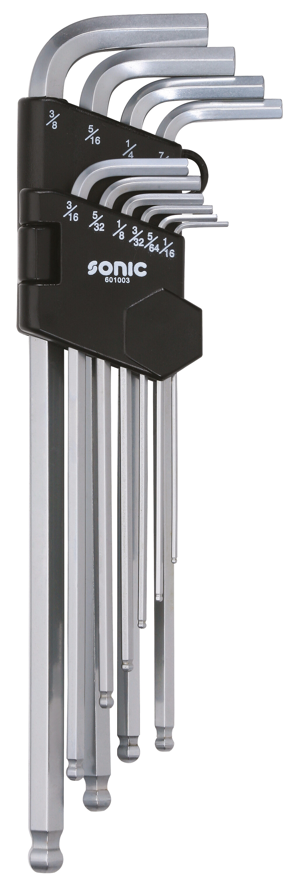 Werkzeug Sonic Innensechskantschlüsselsatz extra lang SAE 10-tlg. 601003