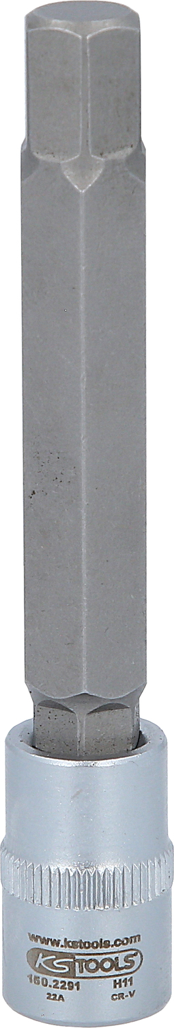 3/8" Bit-Stecknuss für Innensechskant-Schrauben am Bremssattel, 11 mm, 100 mm lang