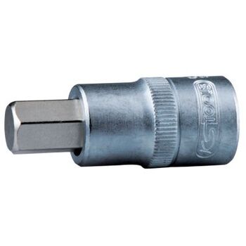 1" Bit-Stecknuss Innensechskant, kurz, 22 mm