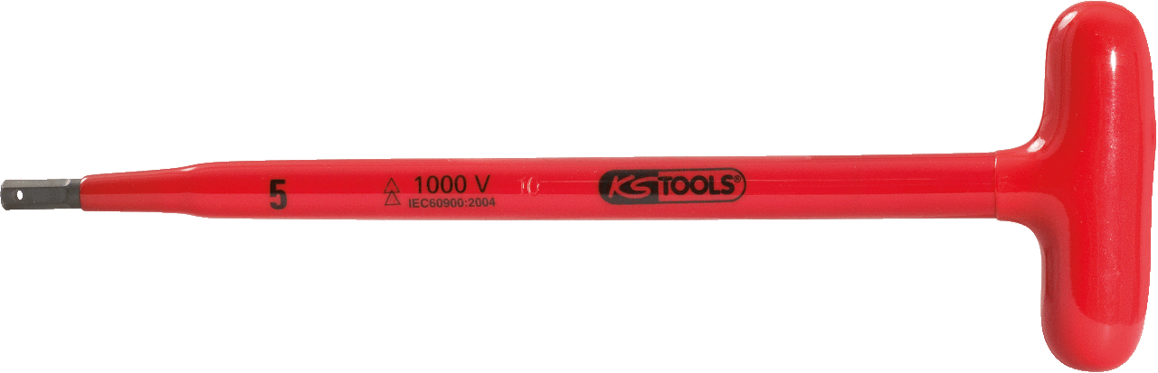 T-Griff-Innensechskant-Stiftschlüssel mit Schutzisolierung, 5x160mm