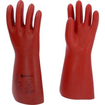 Elektriker-Schutzhandschuh mit mechanischen und thermischen Schutz, Größe 10, Klasse 1, rot