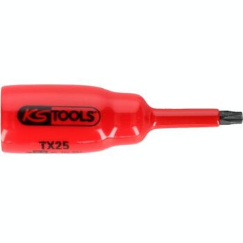 3/8" Bit-Stecknuss mit Schutzisolierung für Torx-Schrauben, T15, kurz