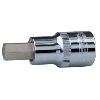 1/2" CHROMEplus Bit-Stecknuss Innensechskant, kurz, 1/4``