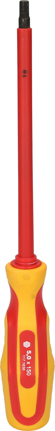 Innensechskant-Schraubendreher mit Schutzisolierung, 5mm