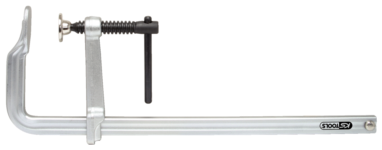 Ganzstahl-Schraubzwinge mit Knebel, 120x600mm