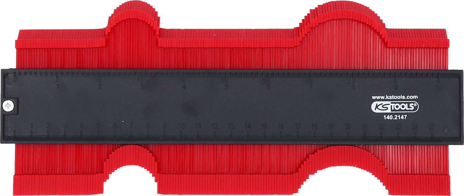 Konturen-Lehre, Kunststoff, 280 mm lang