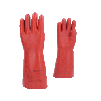 Elektriker-Schutzhandschuh mit mechanischem Schutz, Größe 11, Klasse 4, rot