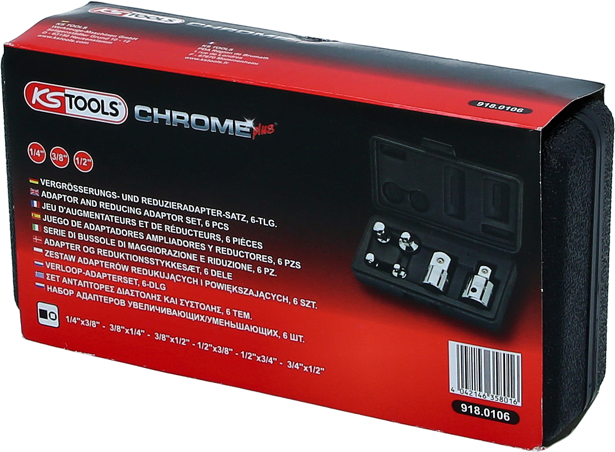 CHROMEplus Vergrößerungs- und Reduzieradapter-Satz, 6-tlg