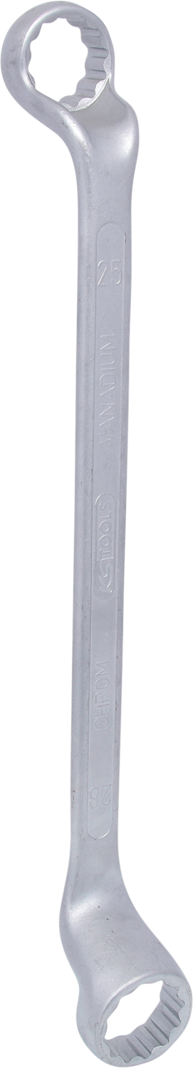 Doppel-Ringschlüssel, gekröpft, 25x28mm