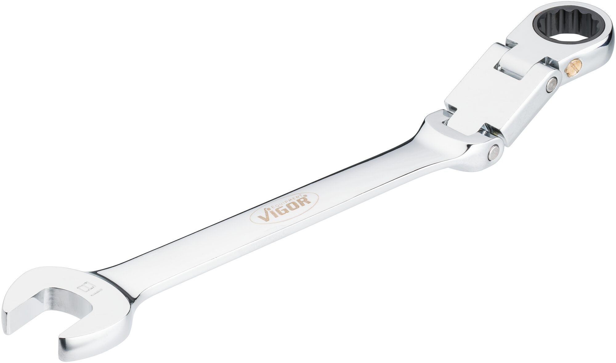 VIGOR Doppelgelenk Ratschen-Ring-Maulschlüssel · V6752-18 · Außen Doppel-Sechskant Profil, Außen Sechskant Profil · 18 mm