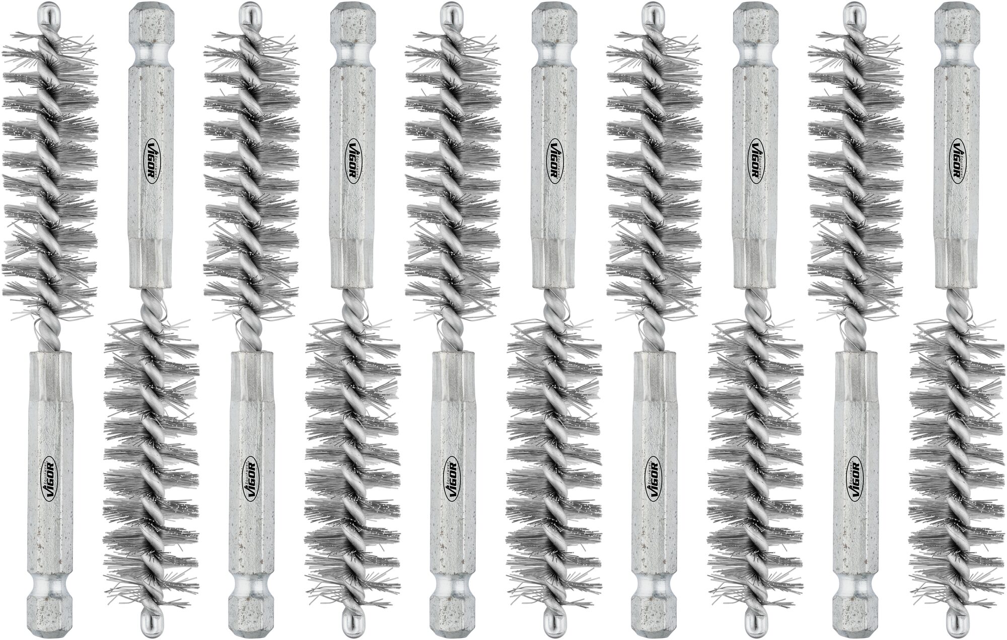 VIGOR Stahlbürsten Satz ? 15 mm · V4646S-15