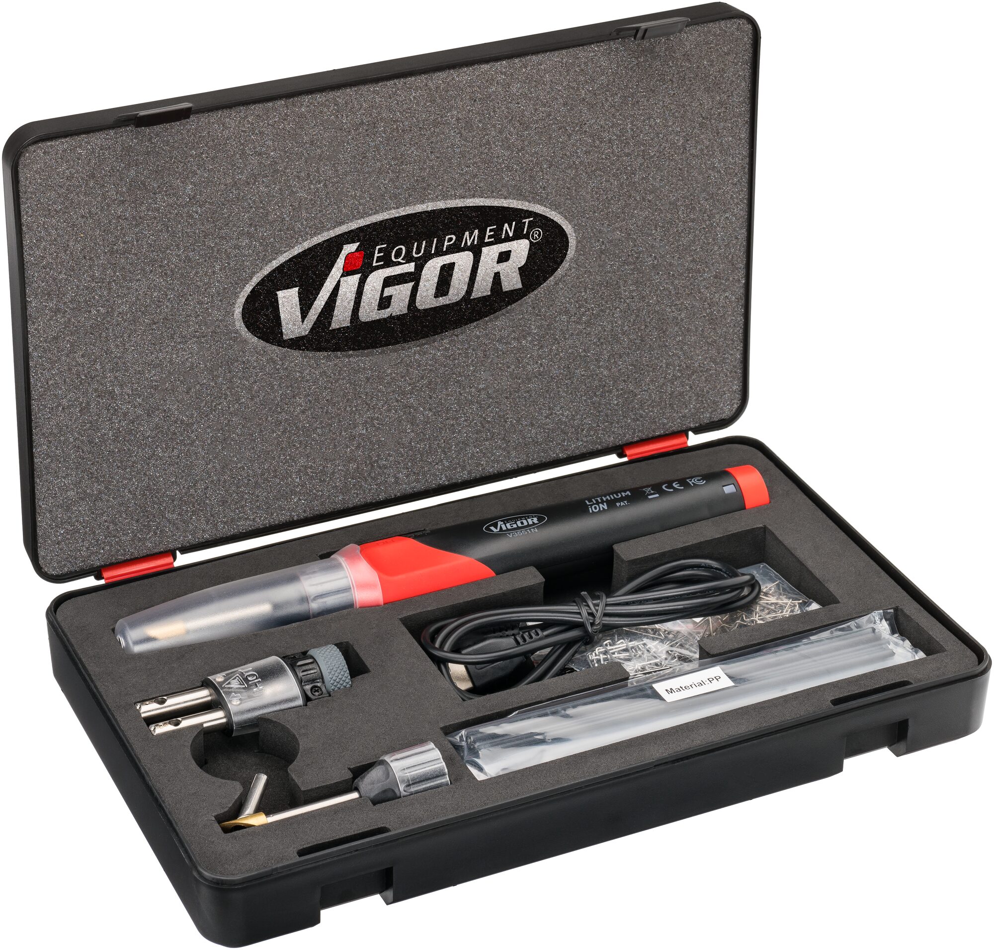 VIGOR Kunststoff-Reparatur Satz · V3551N · Anzahl Werkzeuge: 134 VIGOR Kunststoff-Reparatur Satz · V3551N · Anzahl Werkzeuge: 134