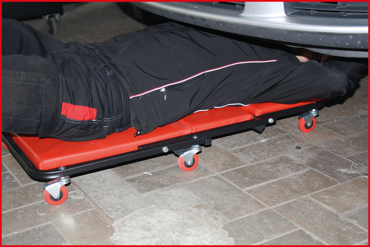Fahrbare Liege und Klappsitz, 1040x490mm