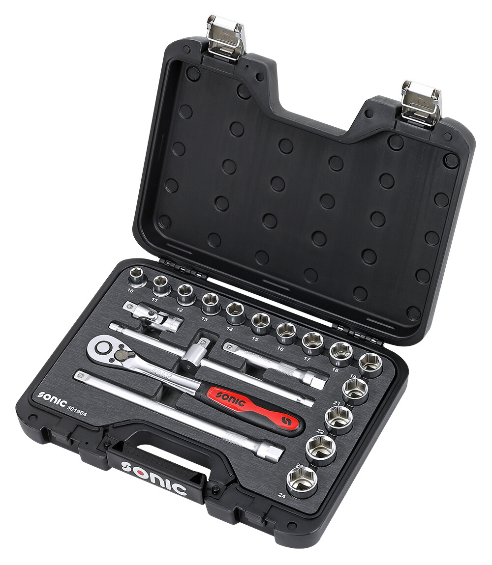 Werkzeug Sonic BMCS Stecknuss-Satz 1/2" 19-tlg. 301904