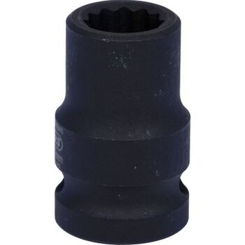 1/2" 12-kant-Kraft-Stecknuss, kurz, 12mm