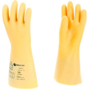 Elektriker-Schutzhandschuh mit Schutzisolierung, Größe 10, Klasse 3, weiß