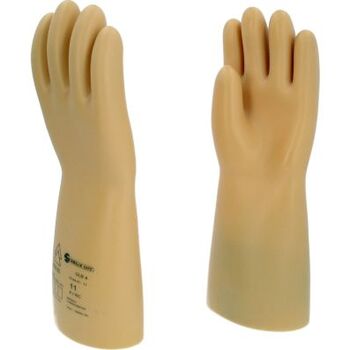 Elektriker-Schutzhandschuh mit Schutzisolierung, Größe 11, Klasse 4, weiß