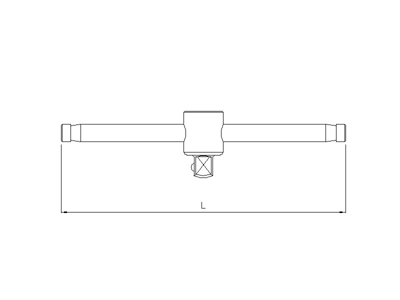 Werkzeug Sonic T-Griff mit Gleitstück 3/8" 7132165