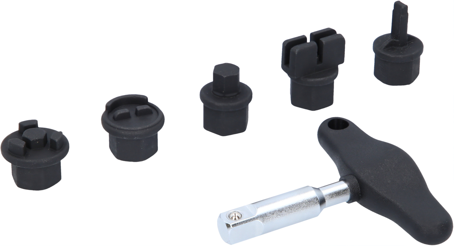 3/8" Öldienst-Spezialprofil-Satz für Kunststoff-Ölablassschrauben, 6-tlg