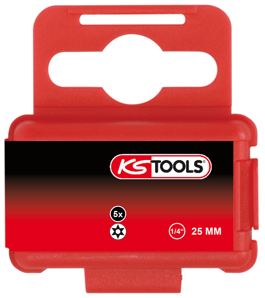 1/4" Bit Torx, Bohrung, 25mm, TB40, 5er Pack