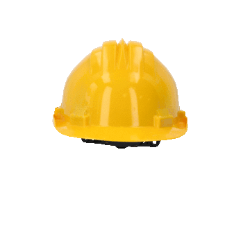 Arbeits-Schutzhelm, abnehmbares Kopfband, gelb