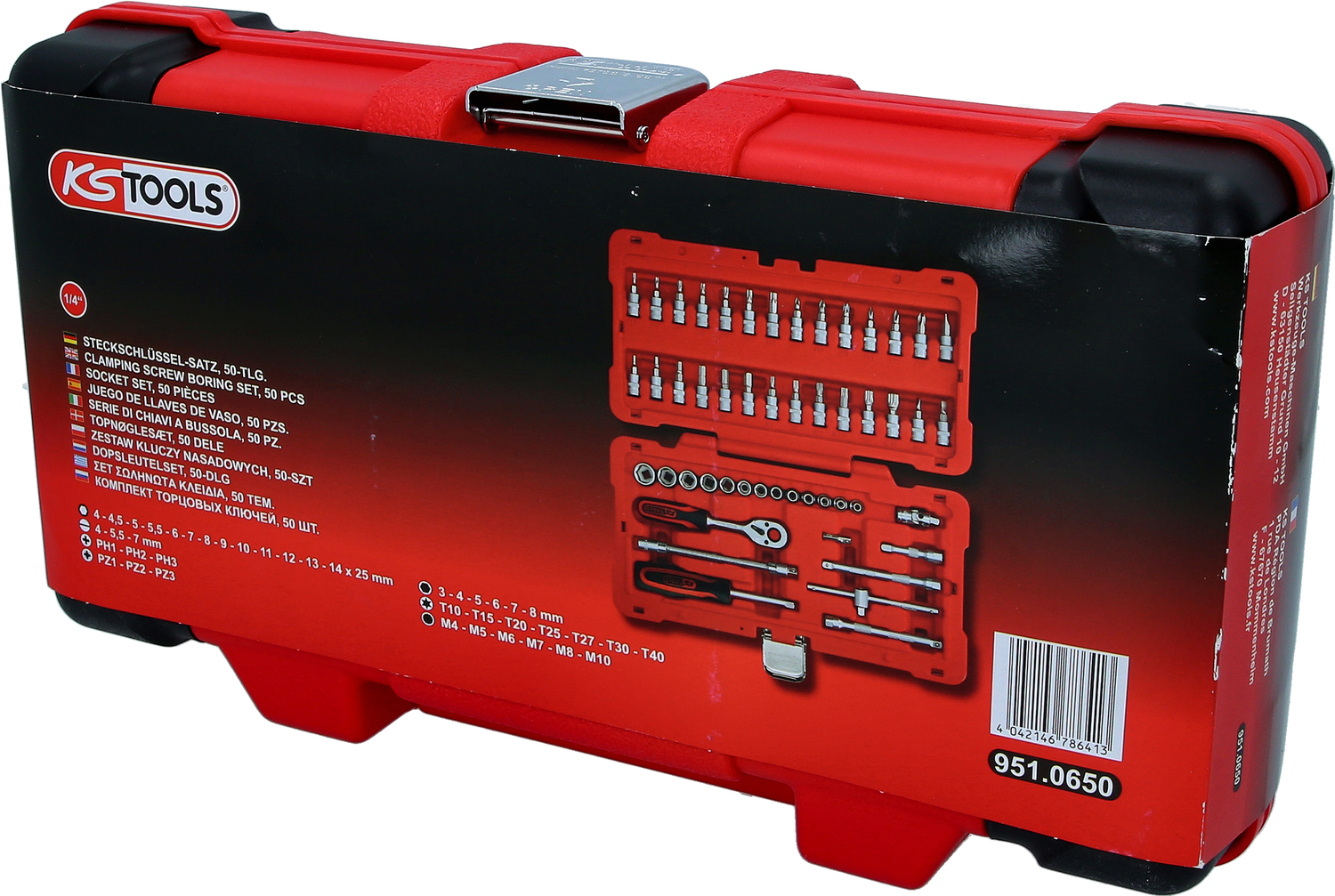 1/4" Steckschlüssel-Satz, 50-tlg