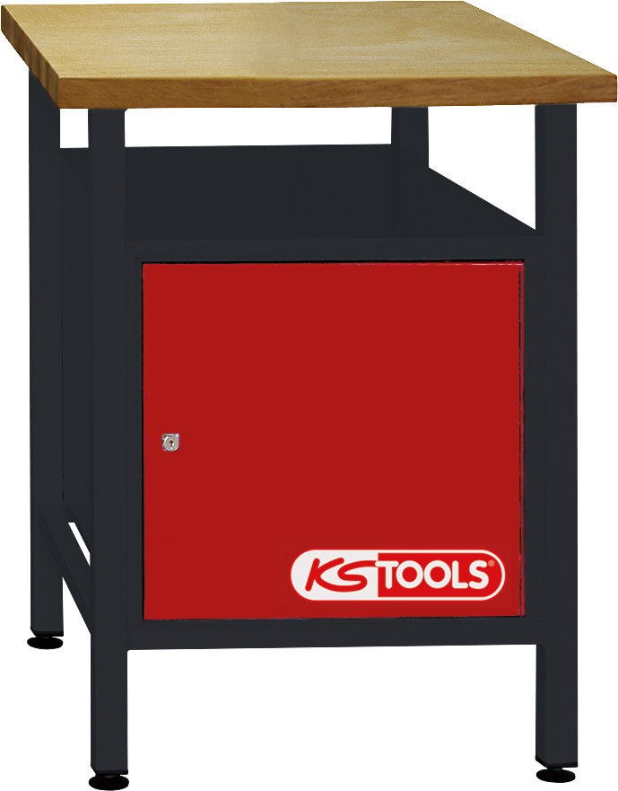 Werkbank mit 1 Tür, H840xB600xT600mm