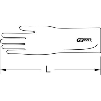 Elektriker-Schutzhandschuh mit mechanischen und thermischen Schutz, Größe 10, Klasse 2, rot