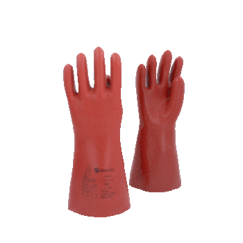 Elektriker-Schutzhandschuh mit mechanischen und thermischen Schutz, Größe 10, Klasse 1, rot