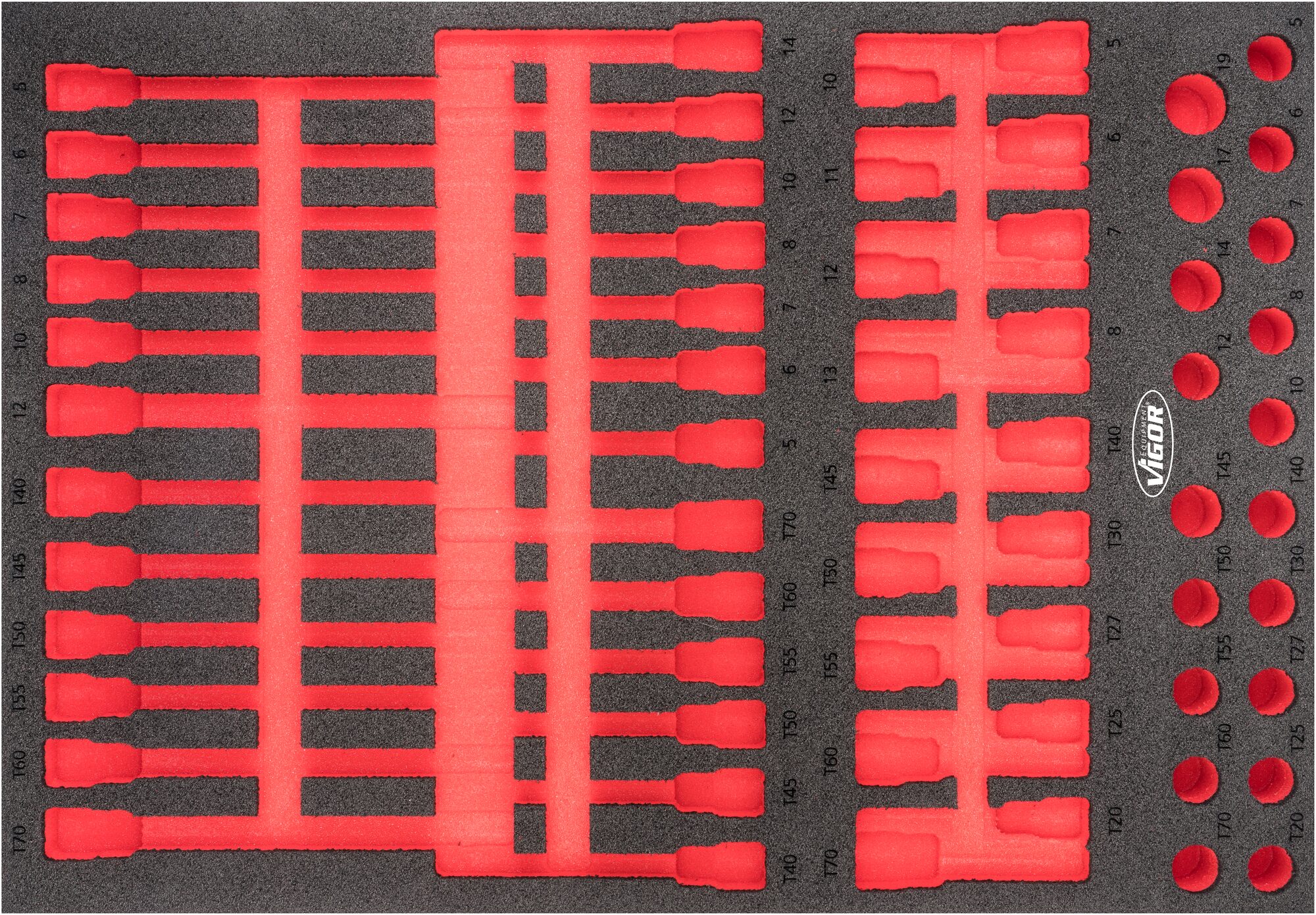 VIGOR Weichschaum-Einlage · leer · V6809-L