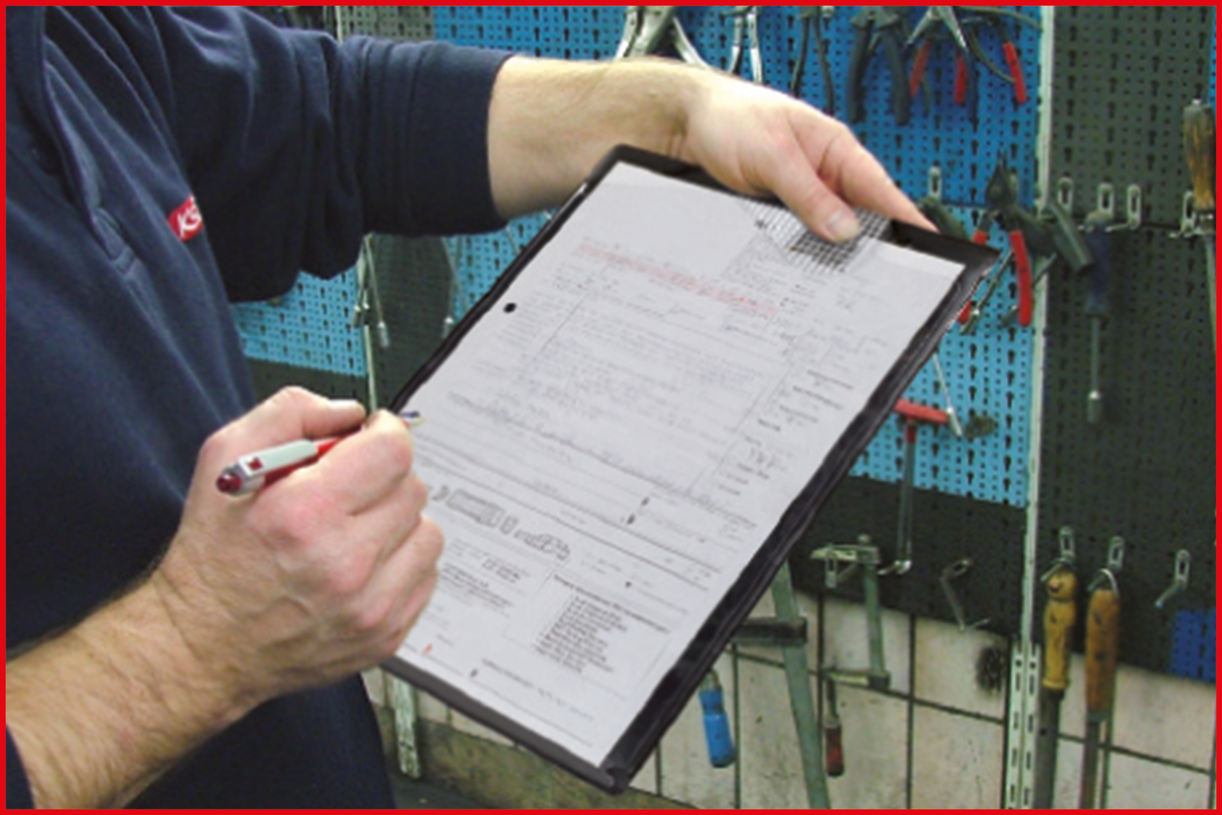 Werkstatt-Auftragstasche DIN A4, schwarz