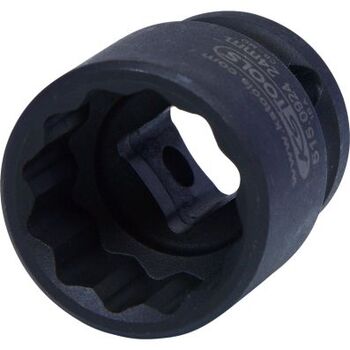 1/2" 12-kant-Kraft-Stecknuss, kurz, 24mm
