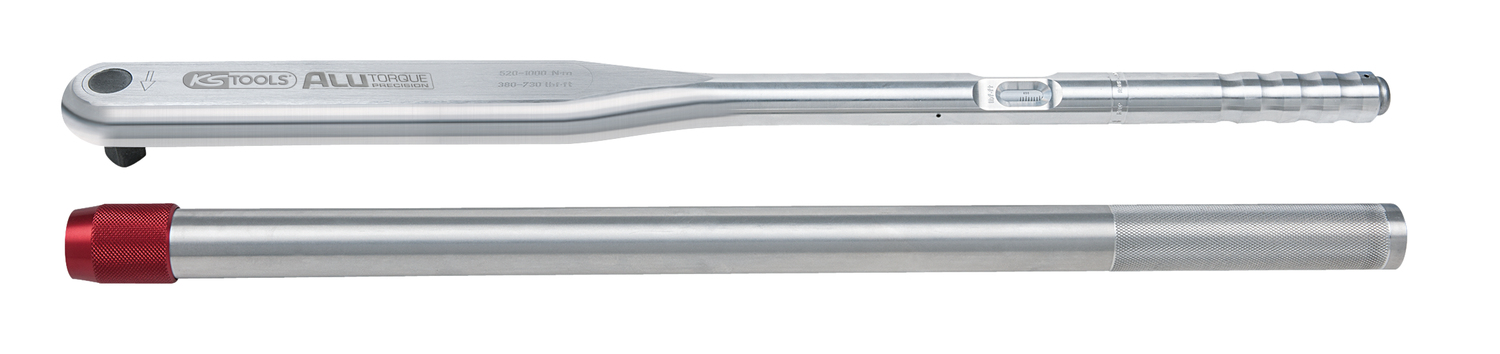 3/4"ALUTORQUEprecision-Drehmomentschlüssel, 520-1000Nm, Rechts-Linksanzug, Doppelvierkant