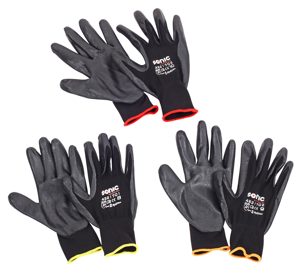 Unterlage, Werkstattausrüstung Sonic Nitrilhandschuhe Größe10 extra large 4821703