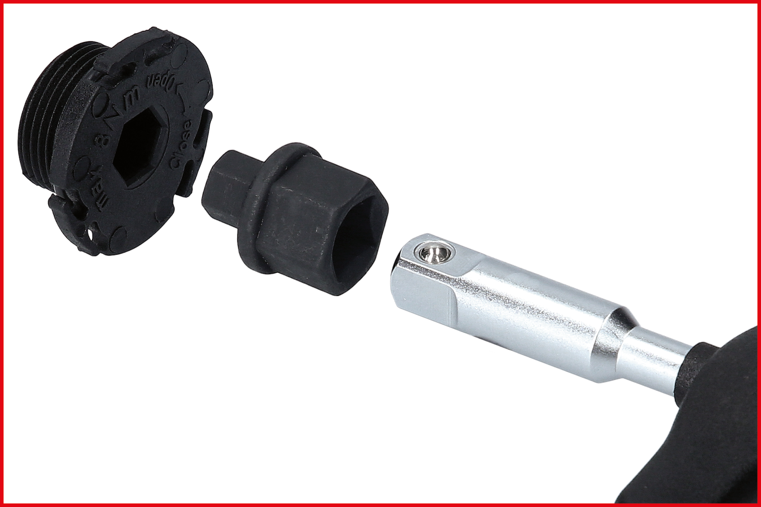 3/8" Öldienst-Spezialprofil-Satz für Kunststoff-Ölablassschrauben, 6-tlg