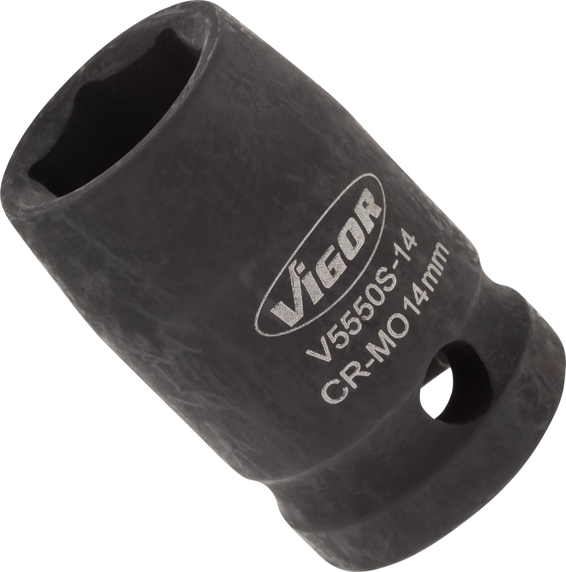 VIGOR Schlagschrauber Steckschlüsseleinsatz · kurz · V5550S-14 · Vierkant hohl 12,5 mm (1/2 Zoll) · Außen Sechskant Profil · 14 mm