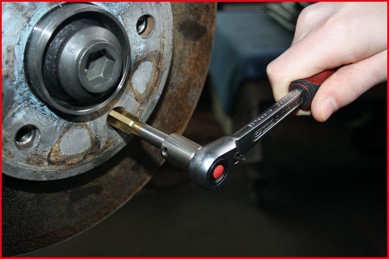 3/8" Gewindeschneid-Satz für Radmuttern- und Schrauben, 11-tlg