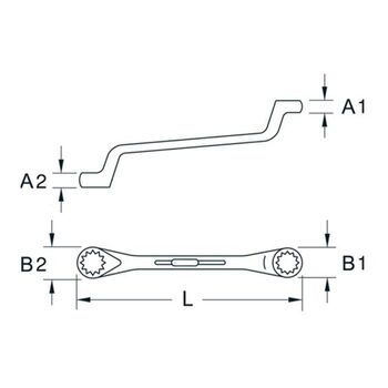 Doppel-Ringschlüssel KS TOOLS  BT012902