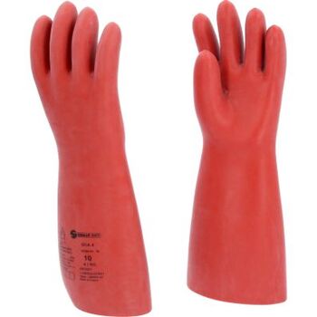 Elektriker-Schutzhandschuh mit mechanischen und thermischen Schutz, Größe 10, Klasse 4, rot