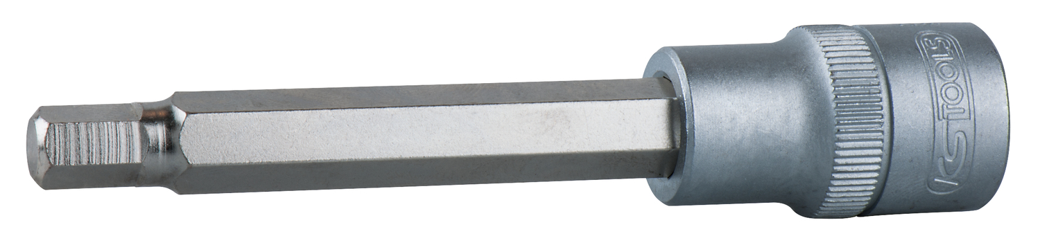 1/2" Bit-Stecknuss Innensechskant, lang, 6mm